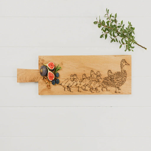 Selbrae House - Long Duck and Ducklings Oak Serving Paddle Home & Kitchen