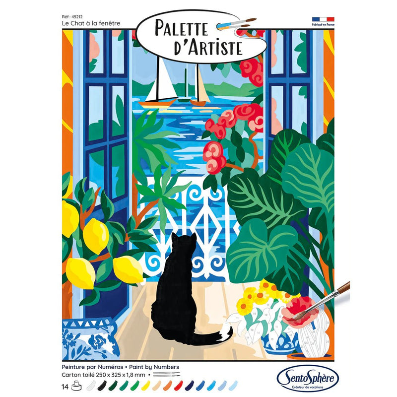 Sentosphere - ARTIST PALETTE - THE CAT BY THE WINDOW Arts & Crafts