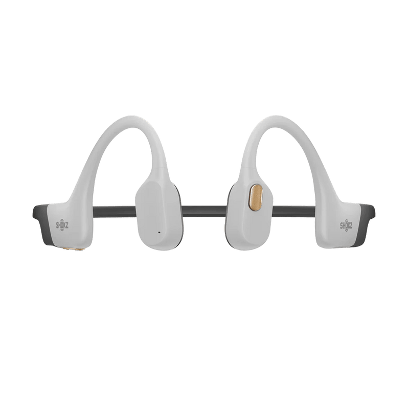 Shokz - OpenSwim Pro WHITE Bluetooth Headset & MP3 Dual Modes Bone Conduction IP68 Waterproof Dual Noise Reduction 9Hrs Battery Life Swimming Earplugs Included Electronics