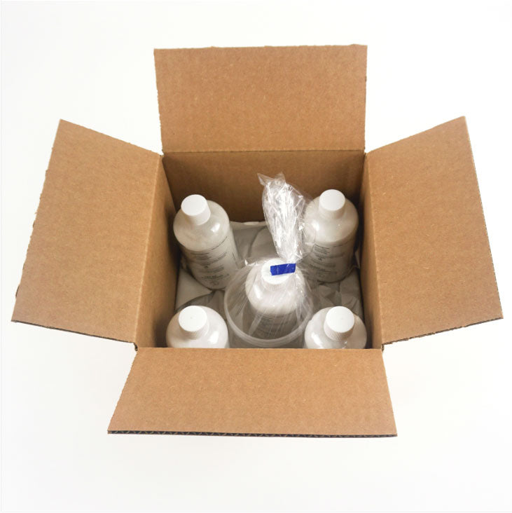 Silhouet-Tone corundum crystals, five 1 lb bottles