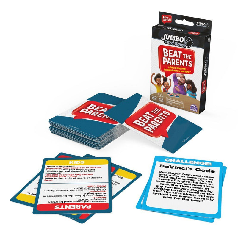 Spin Master - Beat The Parents Jumbo Cards Toys & Games