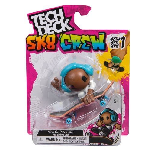 Spin Master - Tech Deck Skateboard 96MM SK8CREW (Single Random Pick) Toys & Games