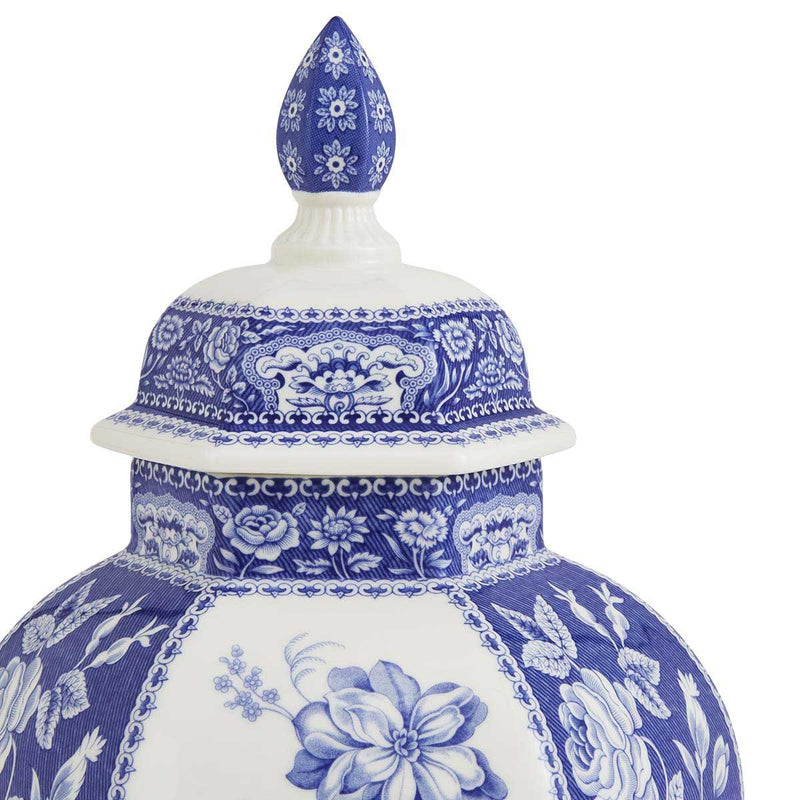 Spode - Blue Italian - Ginger Jar 15.5 Floral Home & Kitchen