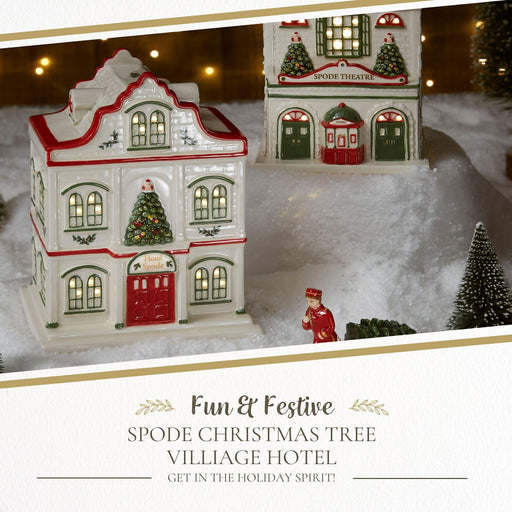 Spode - Christmas Tree - Figural LED Village Hotel Home & Kitchen