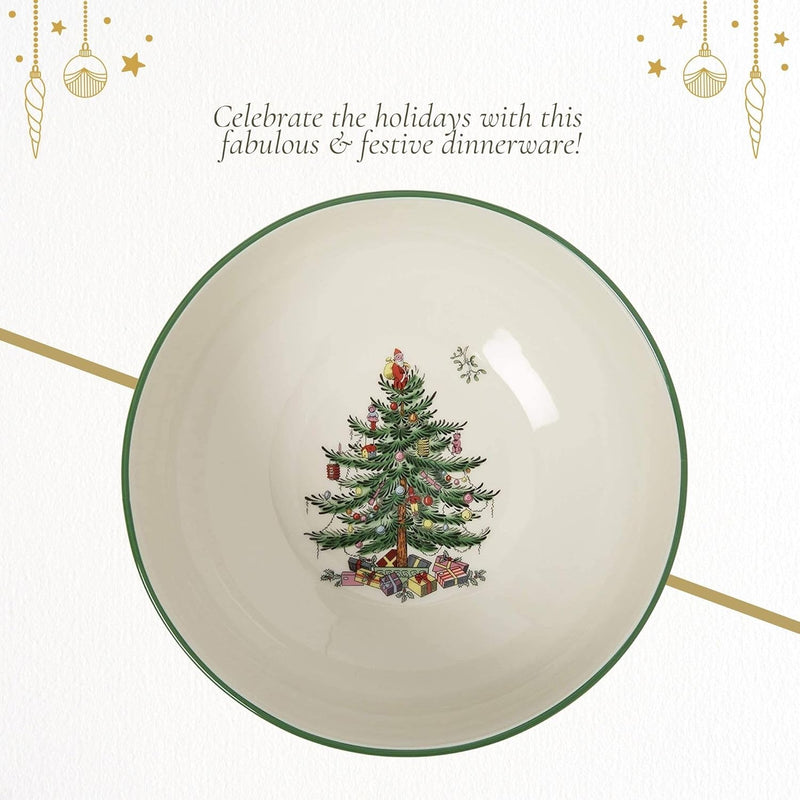 Spode - Christmas Tree - Round Bowl | 8 inch Home & Kitchen