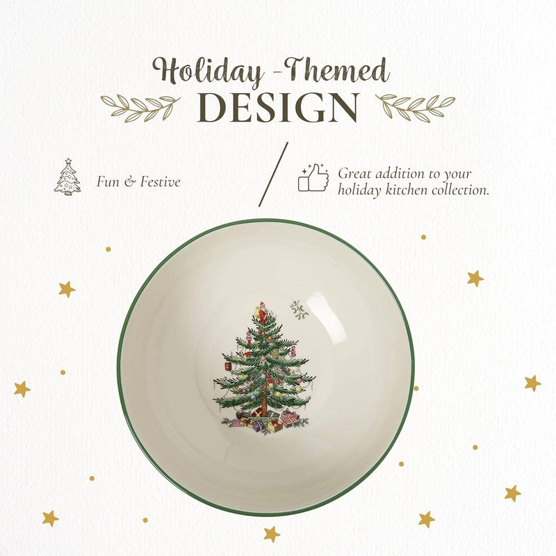 Spode - Christmas Tree - Round Bowl | 8 inch Home & Kitchen