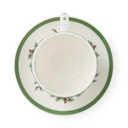 Spode - Christmas Tree - Teacup & Saucer | 0.20 L / 7 oz Home & Kitchen Set Of 4