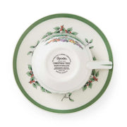 Spode - Christmas Tree - Teacup & Saucer | 0.20 L / 7 oz Home & Kitchen Set Of 4