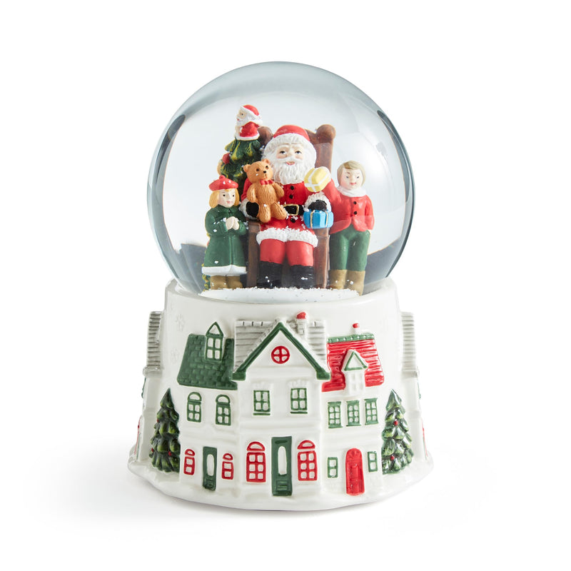 Spode - Christmas Tree Village - Snow Globe White Christmas | 6.5 inch Home & Kitchen