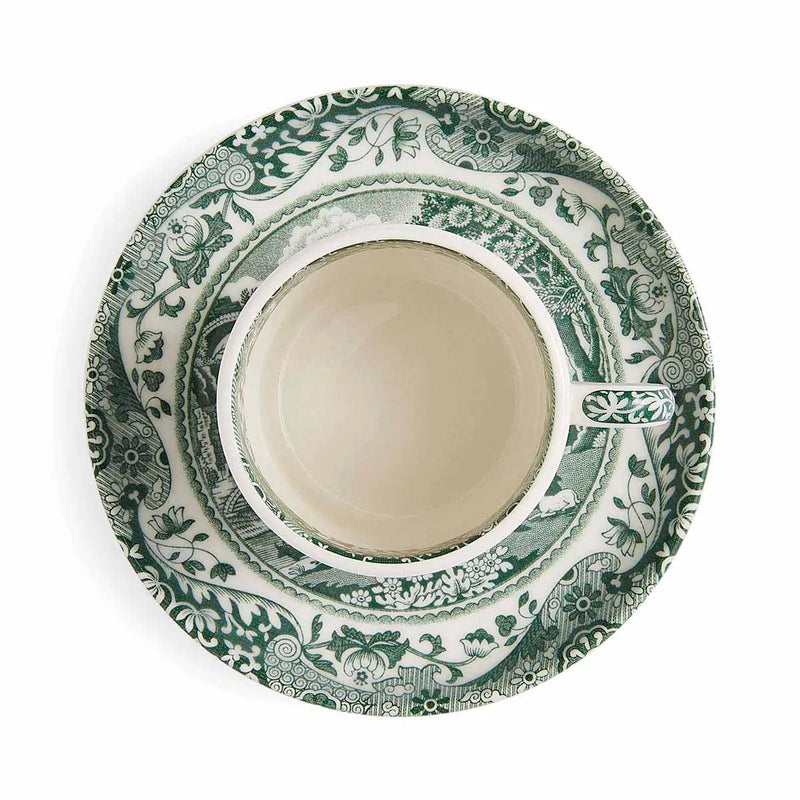 Spode - Green Italian - Espresso Cup & Saucer | 3 oz / 89 mL Home & Kitchen