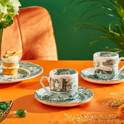 Spode - Green Italian - Espresso Cup & Saucer | 3 oz / 89 mL Home & Kitchen