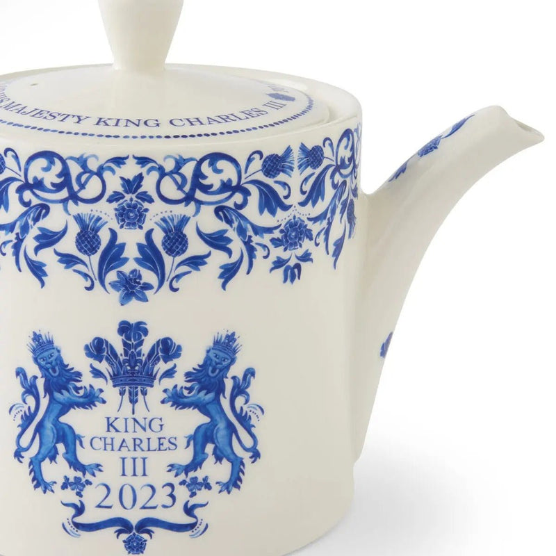 Spode - King Charles III Coronation - Teapot 2pt Home & Kitchen