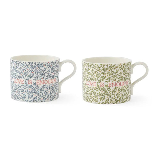 Spode - Morris & Co. - MUGS S/2 - LOVE IS ENOUGH Home & Kitchen