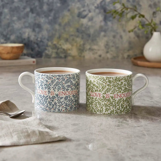 Spode - Morris & Co. - MUGS S/2 - LOVE IS ENOUGH Home & Kitchen