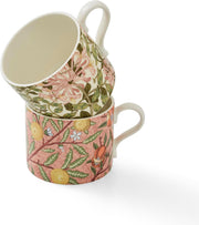 Spode - Morris & Co. - Mugs (Set of 2) Fruit & Honeysuckle | 12 oz Home & Kitchen