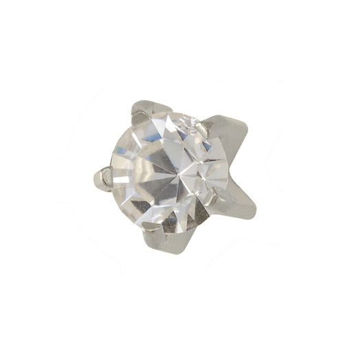 Studex - R104W April Crystal Tiffany Ear Rings Silver 3mm (pair) Beauty & Personal Care