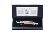 STYLE DE VIE - AUTHENTIC - LAGUIOLE Luxury Line - Pocket Knife with Corksrew, 3.4", Olive wood Hardware