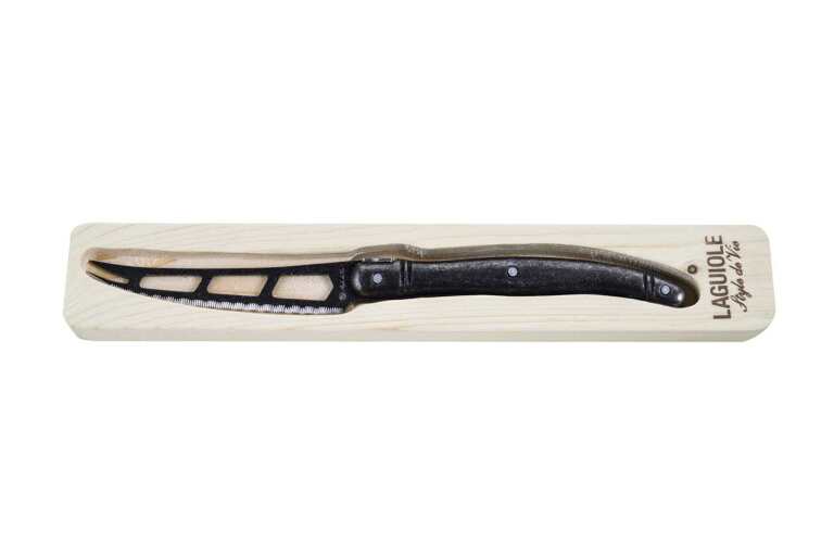 STYLE DE VIE - AUTHENTIC - LAGUIOLE Premium Collection - 1 Cheese Knife, Black Stonewash Home & Kitchen