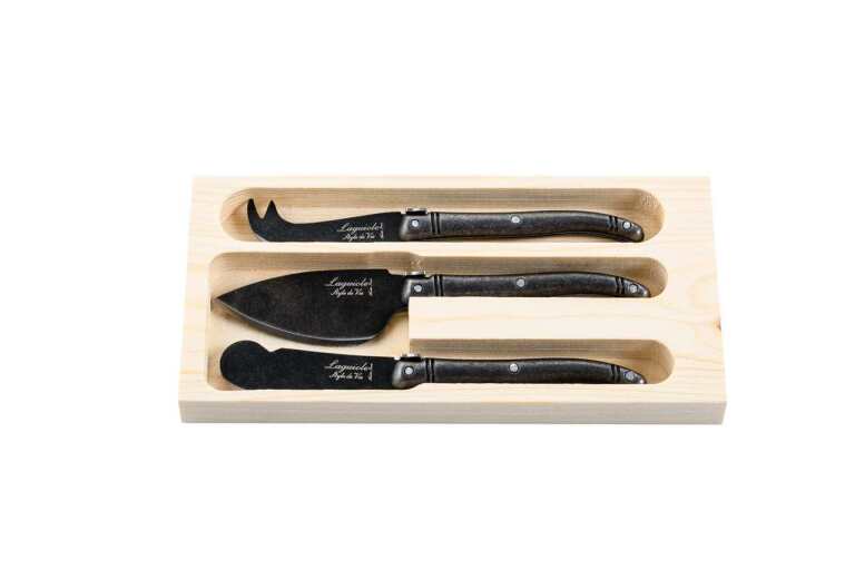 STYLE DE VIE - AUTHENTIC - LAGUIOLE Premium Collection - Cheese Knives, 3 Home & Kitchen Stonewash