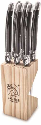 STYLE DE VIE - AUTHENTIC - LAGUIOLE Premium Collection - Steak Knives, Home & Kitchen Black