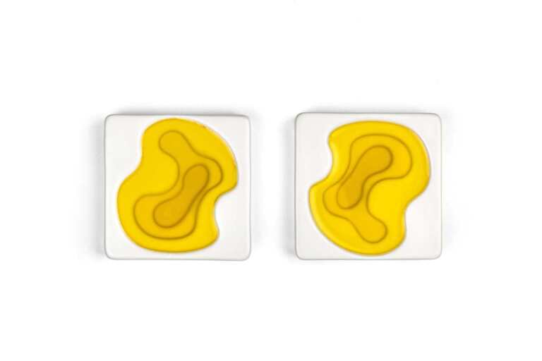 STYLE DE VIE - AUTHENTIC - Olive Oil Bowls, 2 - Pcs Set, 3.5x3.5", White Home & Kitchen