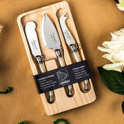 STYLE DE VIE - LAGUIOLE Premium - Cheese Knives, 3 Pcs, 2.2"/2.4"/2.6" Home & Kitchen