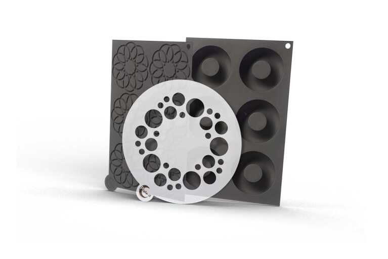 STYLE DE VIE - PLATE - IT - Molds, 3 - Piece Set, " "Circle, Silic