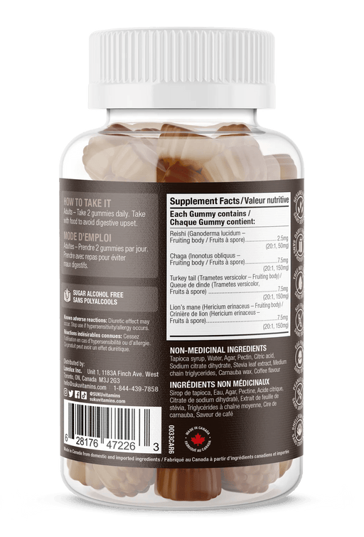 Suku - Super Mushroom 60 Gummies Health & Wellness