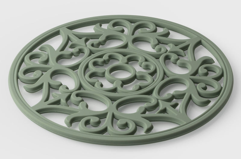 TEW - Vintage Rnd Silicone Trivet Sage