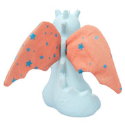 TIKIRI - BABY SUNRISE DRAGON NATURAL RUBBER RATTLE W/CRINKLE WINGS 5"H Toys & Games