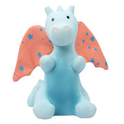 TIKIRI - BABY SUNRISE DRAGON NATURAL RUBBER RATTLE W/CRINKLE WINGS 5"H Toys & Games