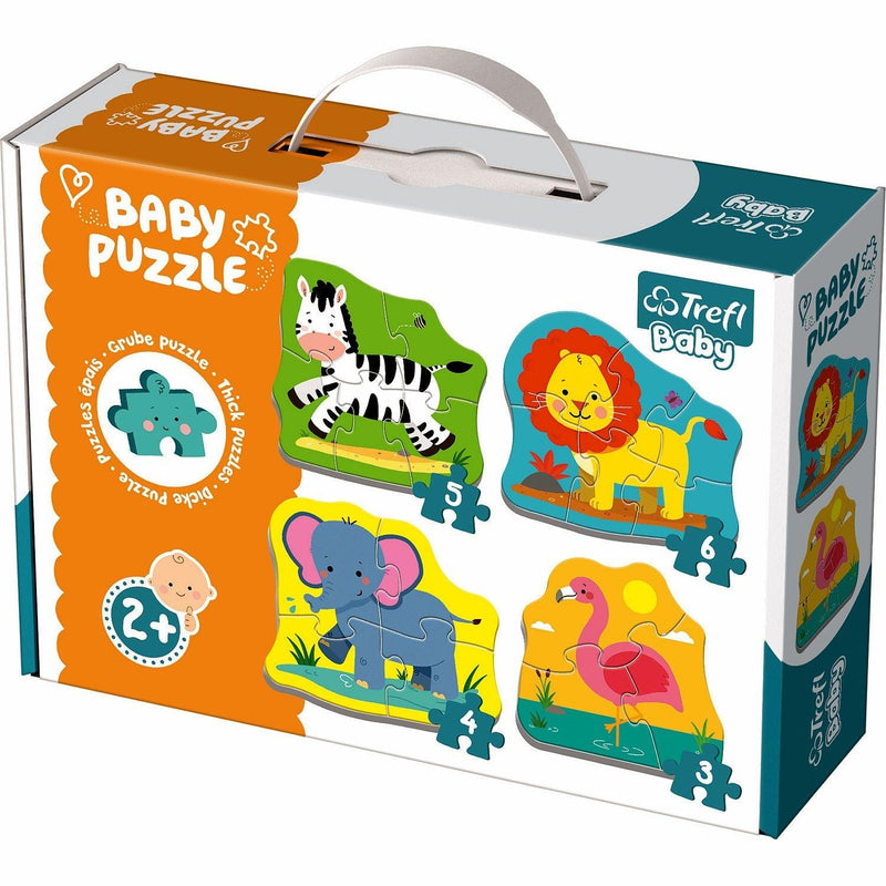 Trefl - Puzzle 3 - 4 - 5 - 6: Safari Animals - Limolin 