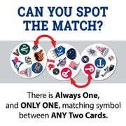 MasterPieces - MLB - League Spot It! Card Game — Spot the matching symbol