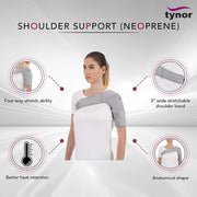 Tynor - Shoulder Support (Neoprene) Health & Wellness SPL Size