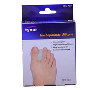 Tynor - Toe Separator Silicone (Pair) Unisex Health & Wellness Small
