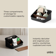 UMBRA - Bellwood Packet Organizer Home & Kitchen Black - Walnut