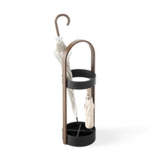 UMBRA - Bellwood Umbrella Stand | Entryway Wood Base and Metal Holder for Home Home & Kitchen Black - Walnut