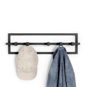 UMBRA - Cubiko 5 Wall Hook | Modern Space - Saving Wall - Mounted Coat & Towel Hook Home & Kitchen Black