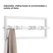 UMBRA - Cubiko 5 Wall Hook | Modern Space - Saving Wall - Mounted Coat & Towel Hook Home & Kitchen White