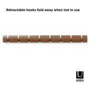 UMBRA - Flip 8 Wall Hook | Wall - Mounted Multi - Purpose Hook Rack for Home Use Home & Kitchen Warm - Gold
