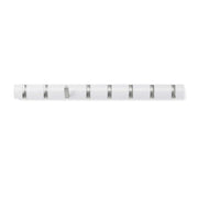 UMBRA - Flip 8 Wall Hook | Wall - Mounted Multi - Purpose Hook Rack for Home Use Home & Kitchen White - Nickel