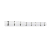 UMBRA - Flip 8 Wall Hook | Wall - Mounted Multi - Purpose Hook Rack for Home Use Home & Kitchen White - Nickel