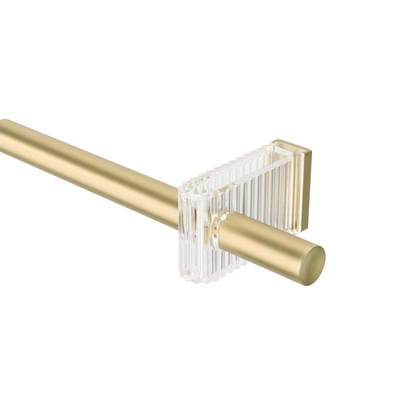 UMBRA - Flute Curtain Rod _ Gold / 42 - 120" (107 - 305 cm) / 1" (2.5 cm) Home & Kitchen