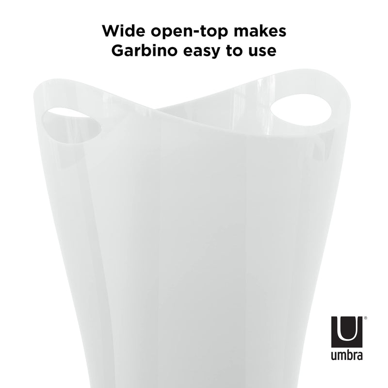 UMBRA - Garbino Trash Can Home & Kitchen Metallic - White