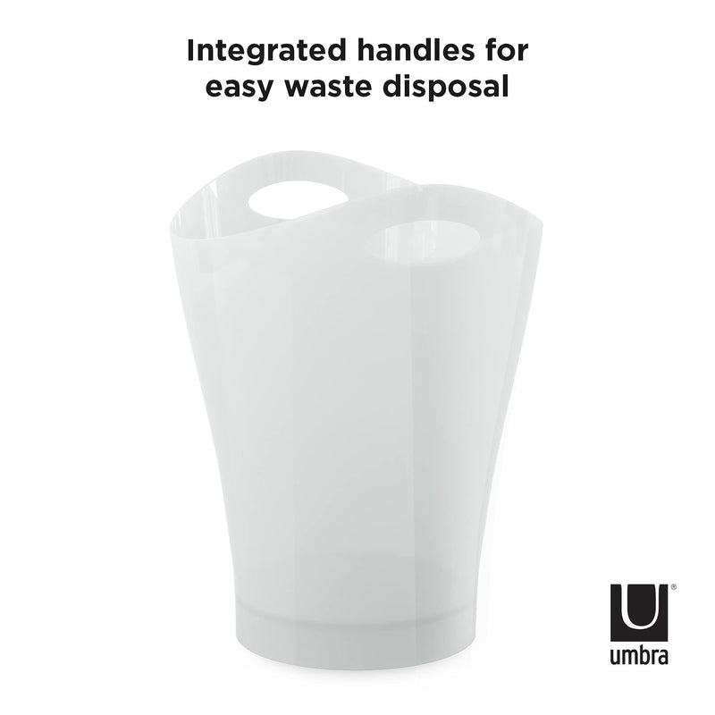 UMBRA - Garbino Trash Can Home & Kitchen Metallic - White