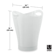 UMBRA - Garbino Trash Can Home & Kitchen Metallic - White