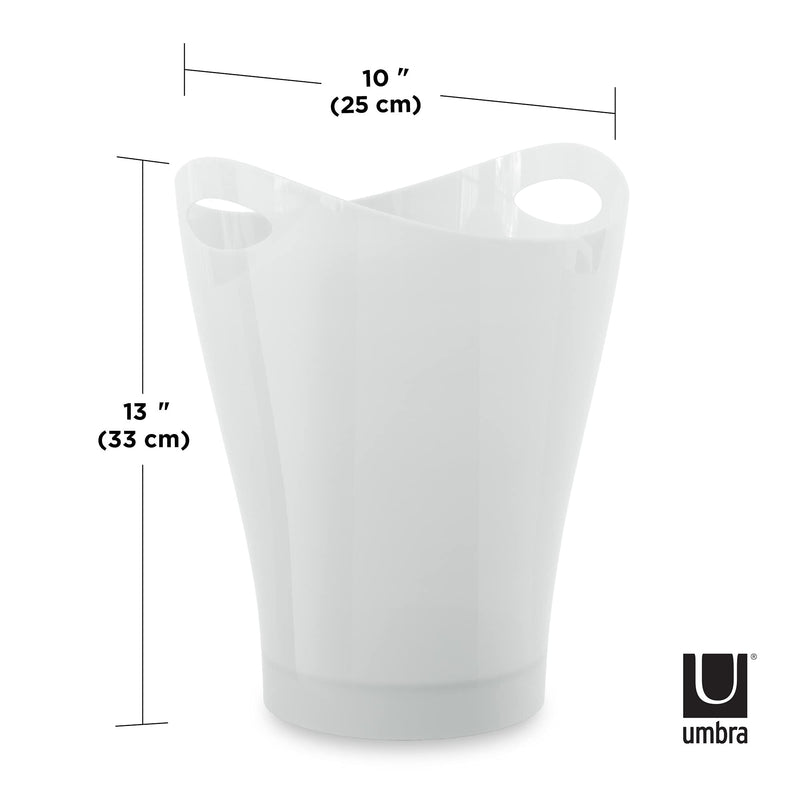 UMBRA - Garbino Trash Can Home & Kitchen Metallic - White