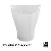 UMBRA - Garbino Trash Can Home & Kitchen Metallic - White