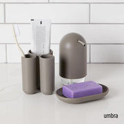 UMBRA - Touch - Soap Dish | Bathroom Countertop Soap Tray and Draining Dish Home & Kitchen Grey