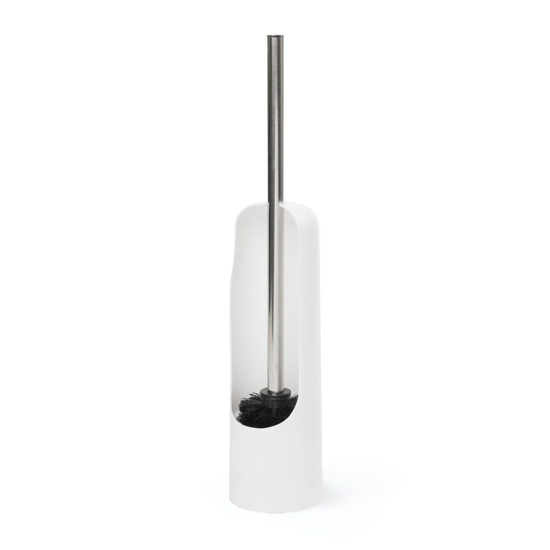 UMBRA - Touch Toilet Brush | Modern Compact Bathroom Brush with Holder & Stand Home & Kitchen White